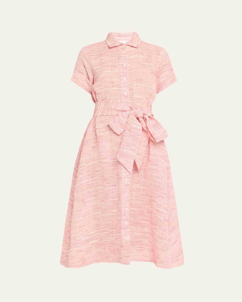 Striped Gauze Shirtdress